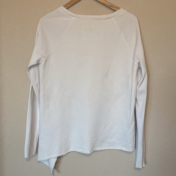 Frank & Eileen Tee Lab Asymmetrical Tan Sweatshirt S - Picture 4 of 10